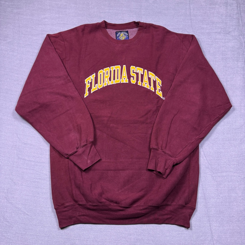 Vintage Florida State Seminoles Crewneck‎ Sweatshirt Steve & Barry's XL Red